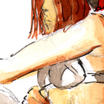 Aquarelle Julie tv